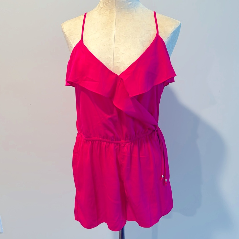 A E HOT Pink Romper